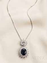 Alder Ruby Snowflake Pendant Set with gold chain and Alder charm tag