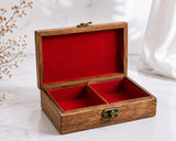 Handcrafted Noir Jewellery Box – 9×6 Inch Black Wood | Limited Edition