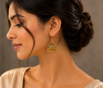 Antique Gold Jhumka Earrings