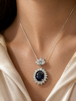 Crimson Bloom Ruby Statement Necklace