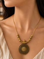Soleil Sapphire Drop Necklace