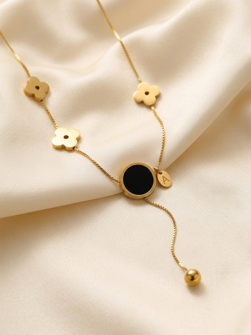 Celeste Gold Flower Locket Pendant