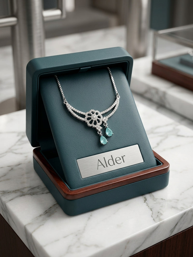 Alder Heritage Crescent Gold Necklace