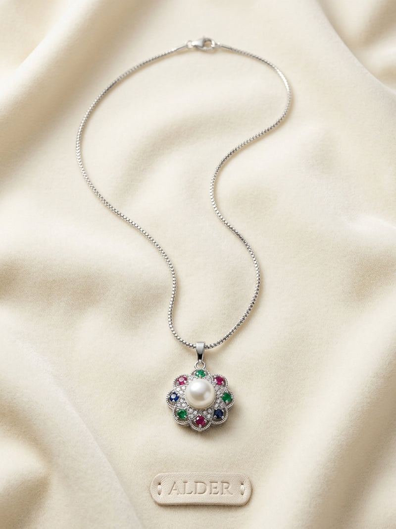 Alder Midnight Crystal Chain Necklace
